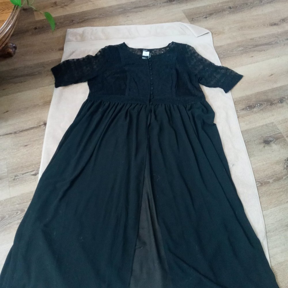 Black woman's lingerie dress Lace top size 20w